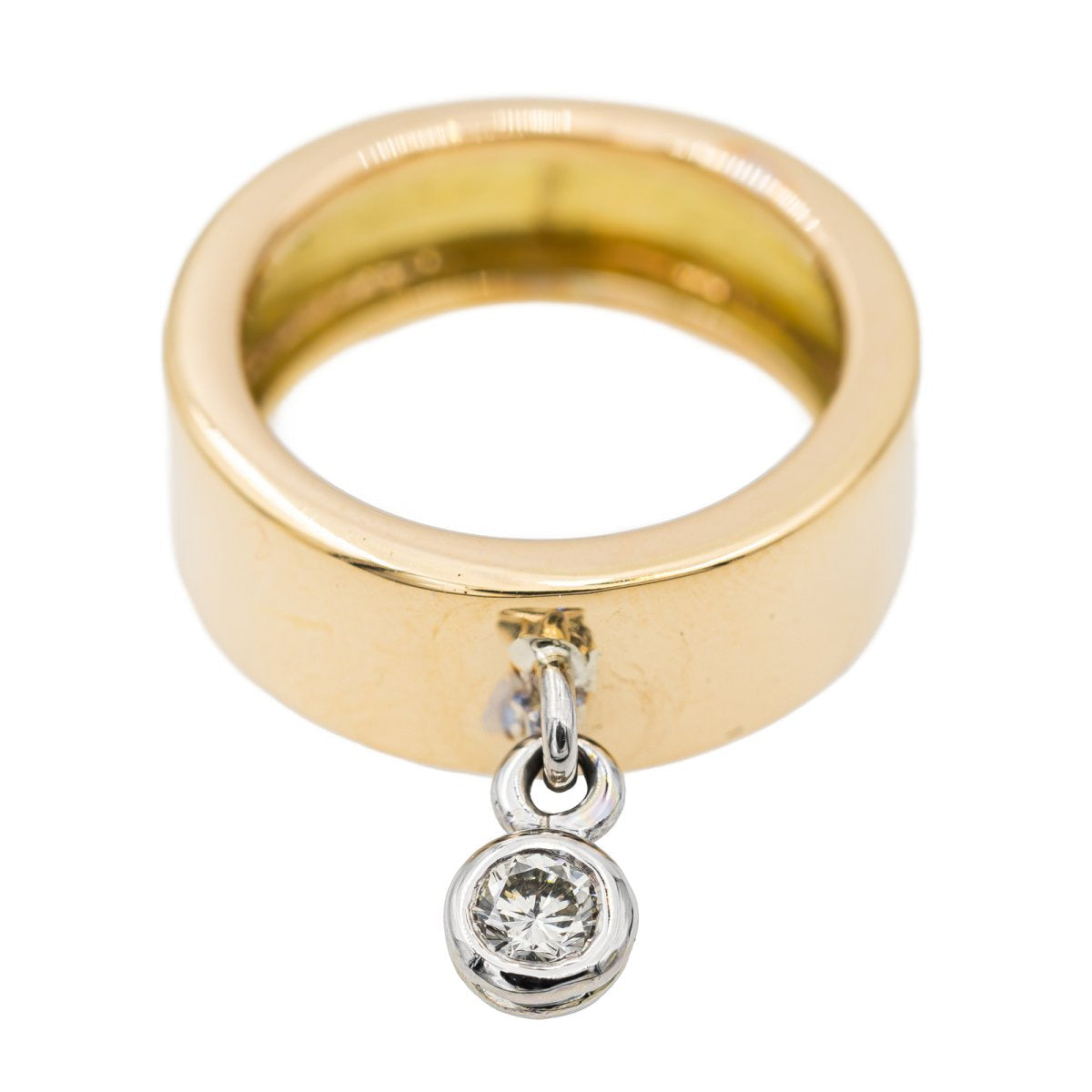 Bague en or jaune, or blanc et diamant - Castafiore