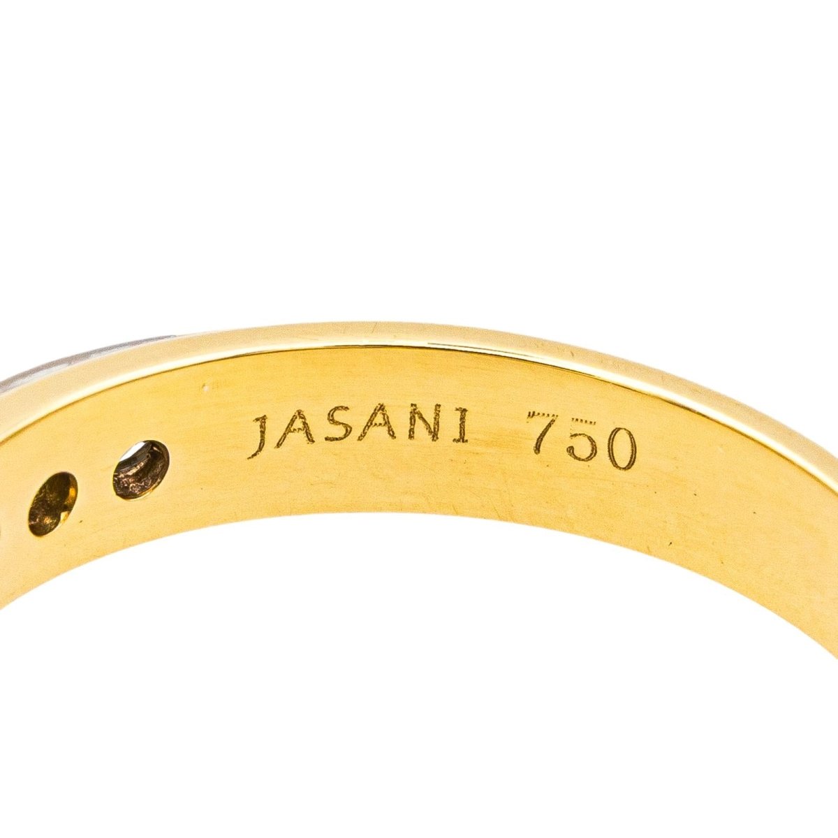 Bague en or jaune, or blanc et diamants - Castafiore