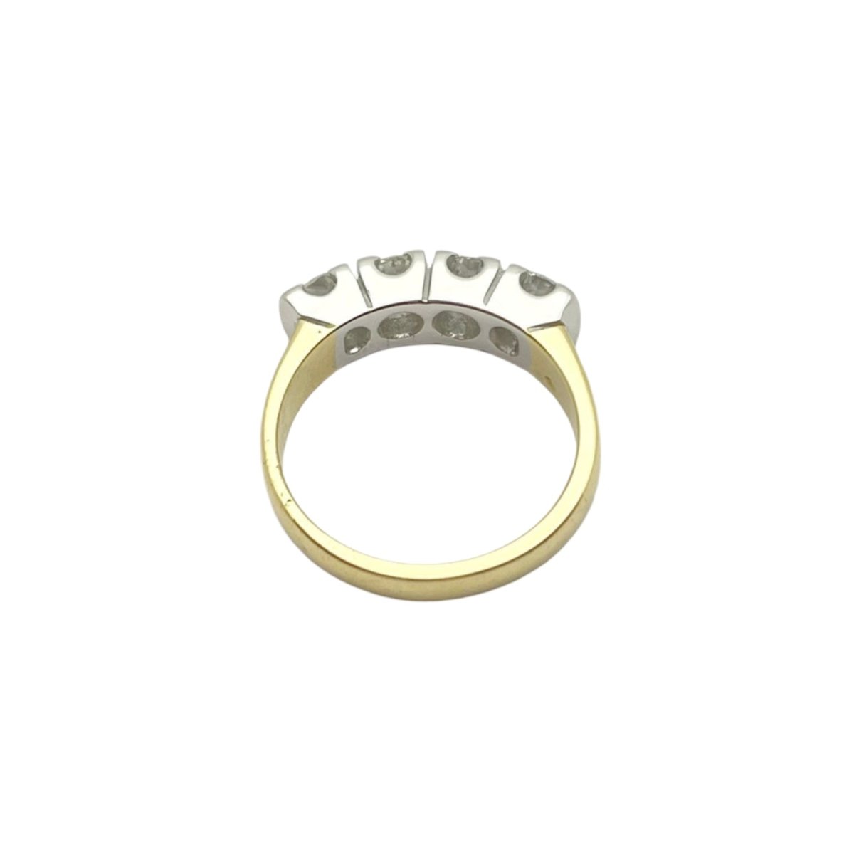 Bague en or jaune, or blanc et diamants - Castafiore