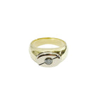 Bague en or jaune, or blanc et diamants - Castafiore