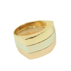 Bague en or jaune, or rose, et or blanc - Castafiore