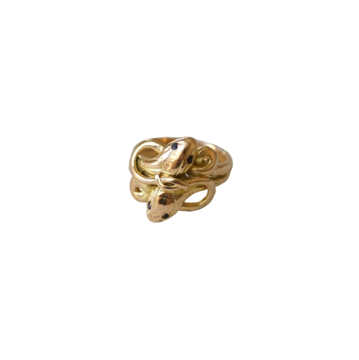 Bague en or jaune, or rose et rubis - Castafiore