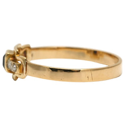 Bague en or jaune, perles et saphirs - Castafiore