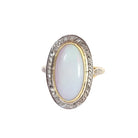 Bague en or jaune, platine et diamant - Castafiore