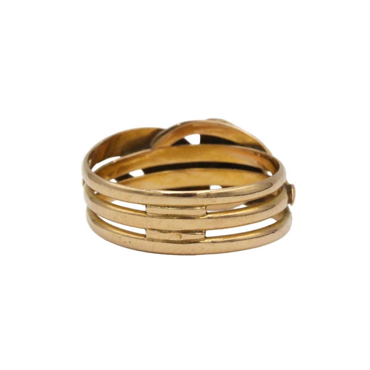 Bague en or jaune, rubis et saphir - Castafiore