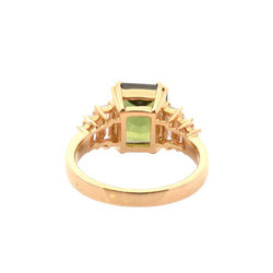 Bague en or jaune, saphir, et diamants - Castafiore