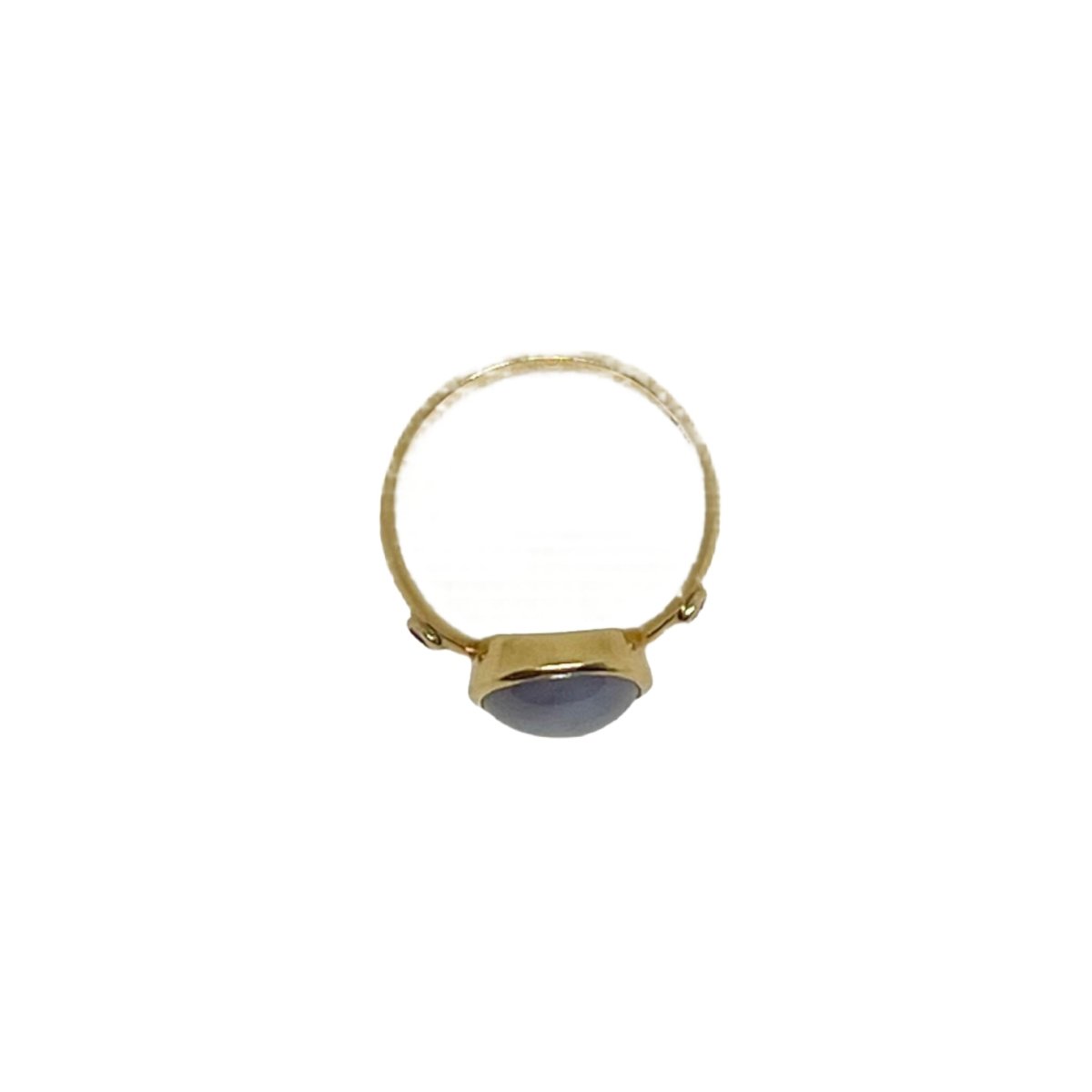 Bague en or jaune, saphir étoilé et diamants - Castafiore