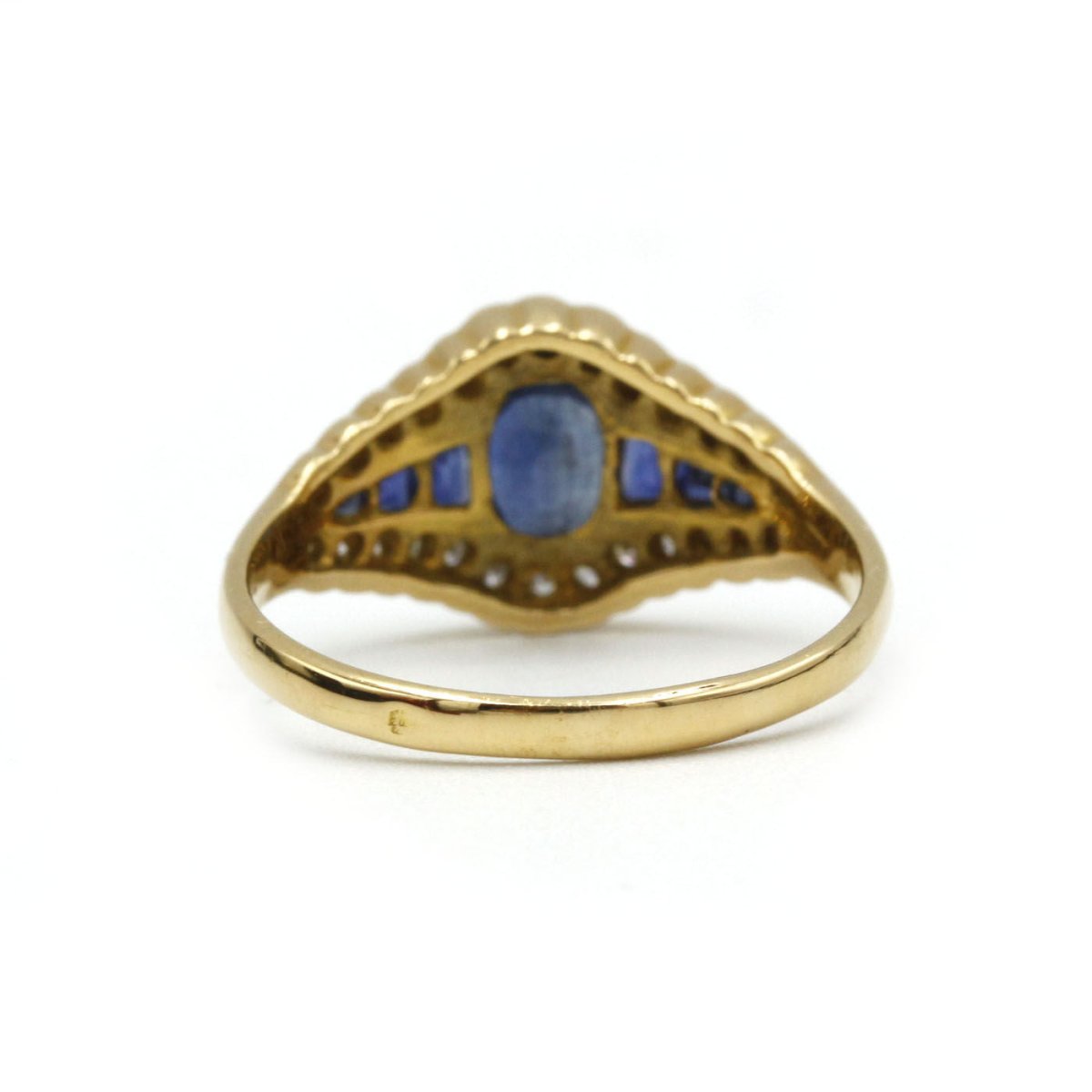 Bague en or jaune, saphirs et diamants - Castafiore