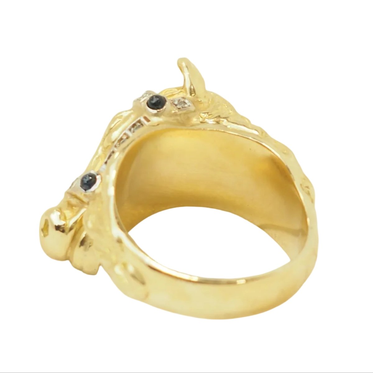 Bague en or jaune, saphirs, et diamants - Castafiore