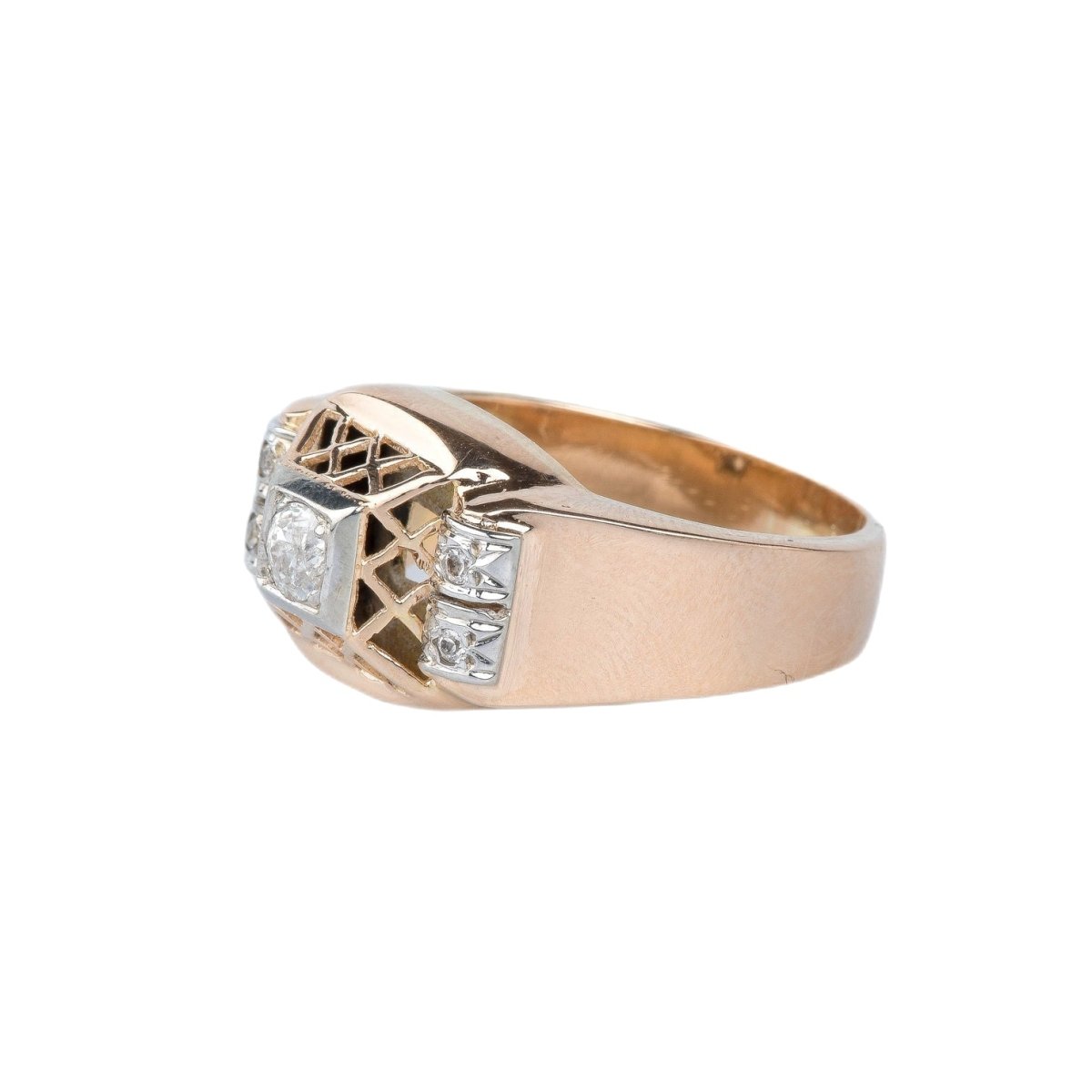 Bague en or rose 18 cts - Castafiore