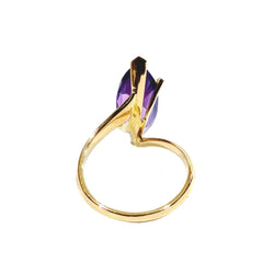 Bague en or rose et améthyste - Castafiore