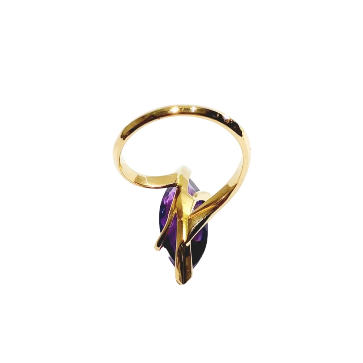 Bague en or rose et améthyste - Castafiore