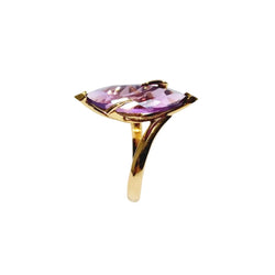 Bague en or rose et améthyste - Castafiore
