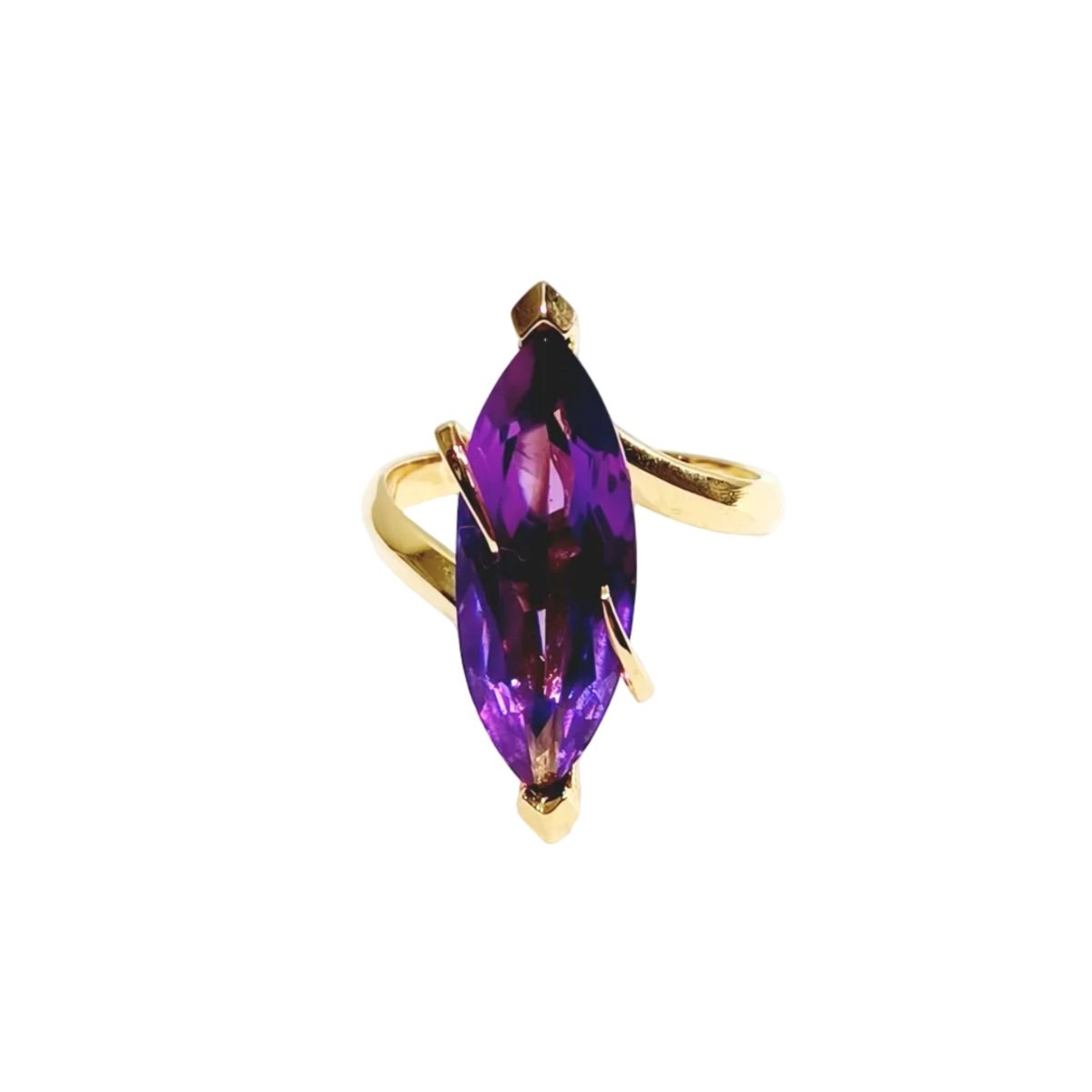Bague en or rose et améthyste - Castafiore