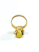 Bague En Or Rose Et Citrine - Castafiore