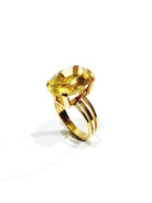 Bague En Or Rose Et Citrine - Castafiore