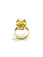 Bague En Or Rose Et Citrine - Castafiore