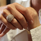 Bague en or rose et diamant - Castafiore