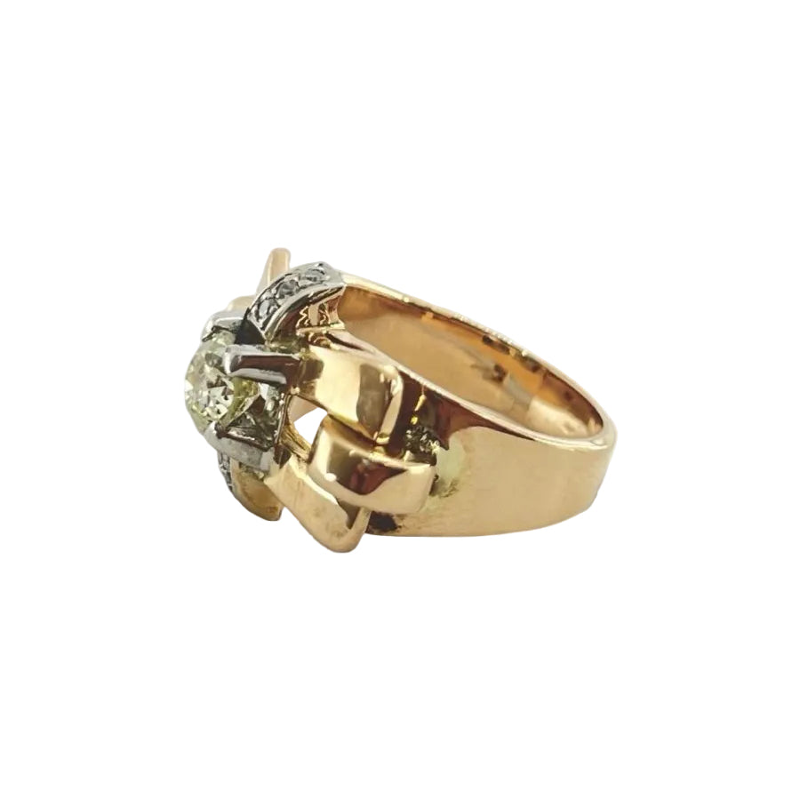 Bague en or rose et diamants - Castafiore