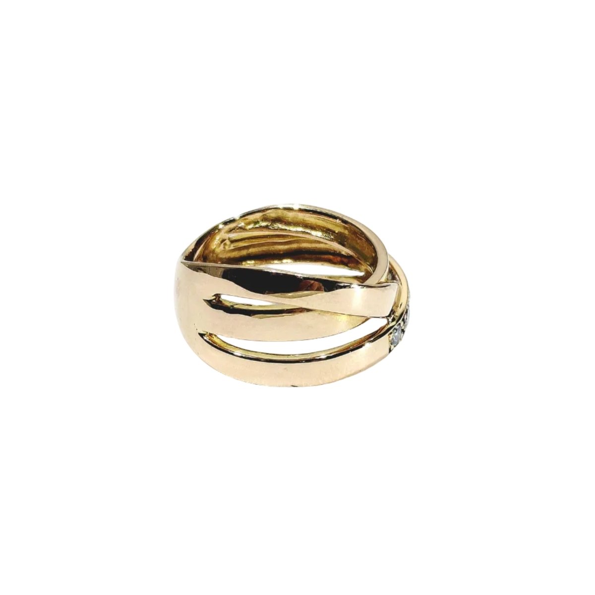 Bague en or rose et diamants - Castafiore