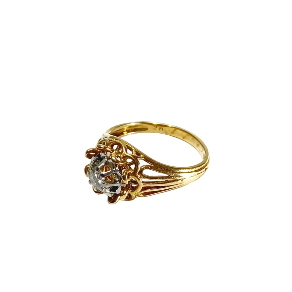 Bague en or rose et diamants - Castafiore