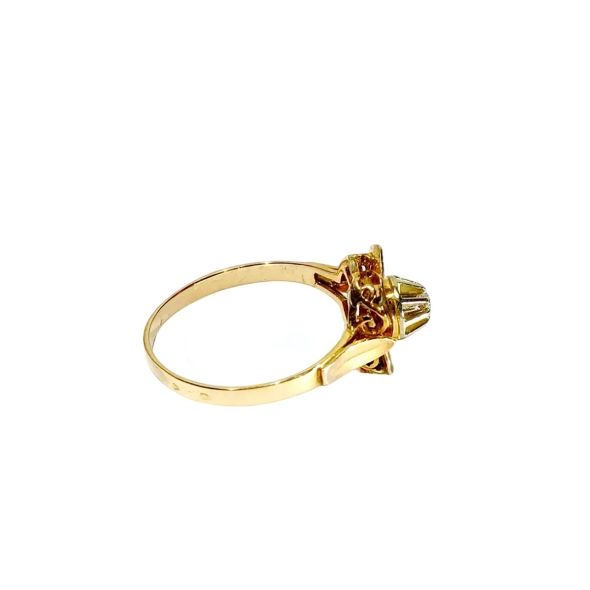 Bague en or rose et diamants - Castafiore