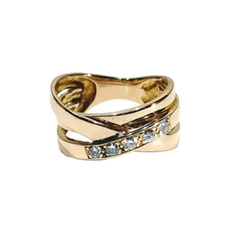 Bague en or rose et diamants - Castafiore