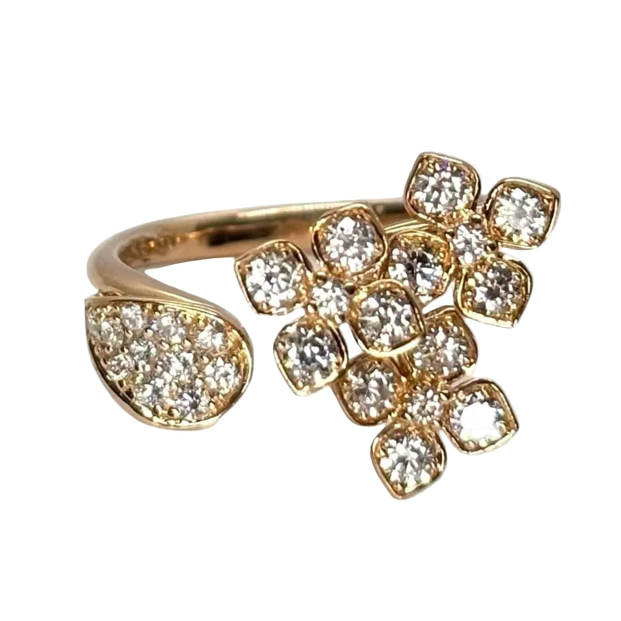 Bague en or rose et diamants - Castafiore