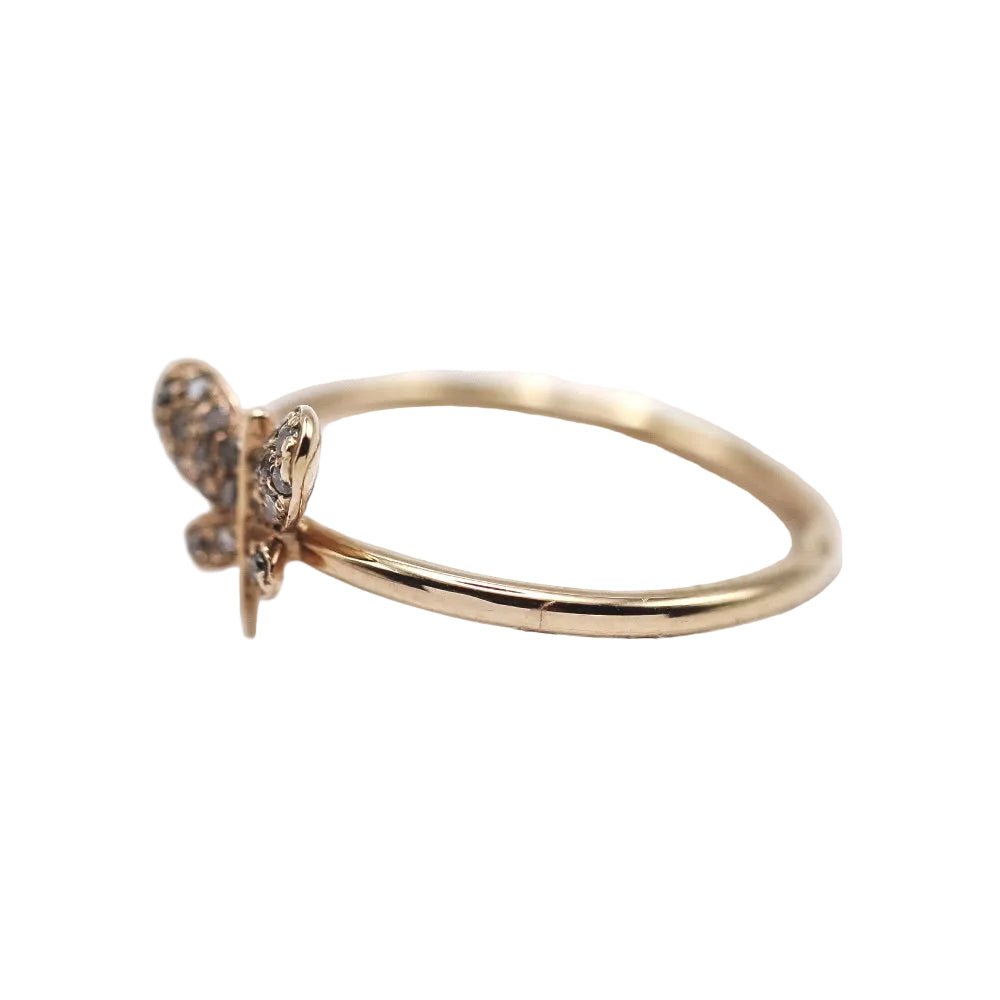Bague en or rose et diamants - Castafiore