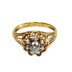 Bague en or rose et diamants - Castafiore