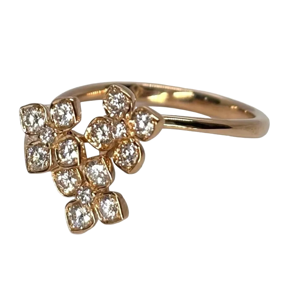 Bague en or rose et diamants - Castafiore