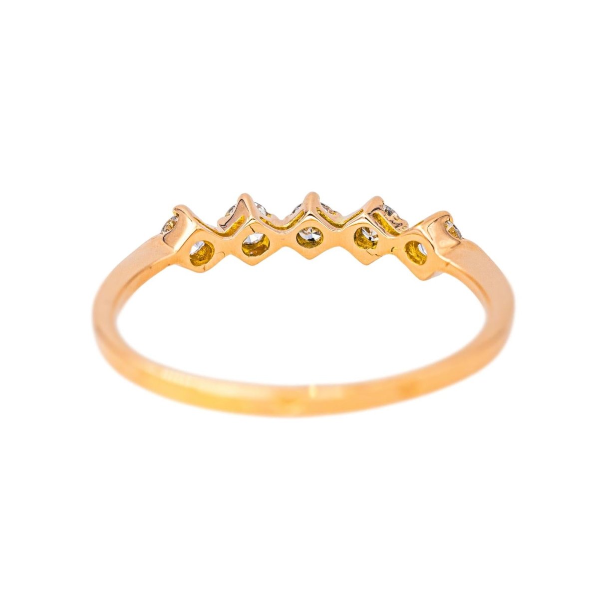 Bague en or rose et diamants - Castafiore
