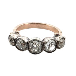 Bague en or rose et diamants - Castafiore