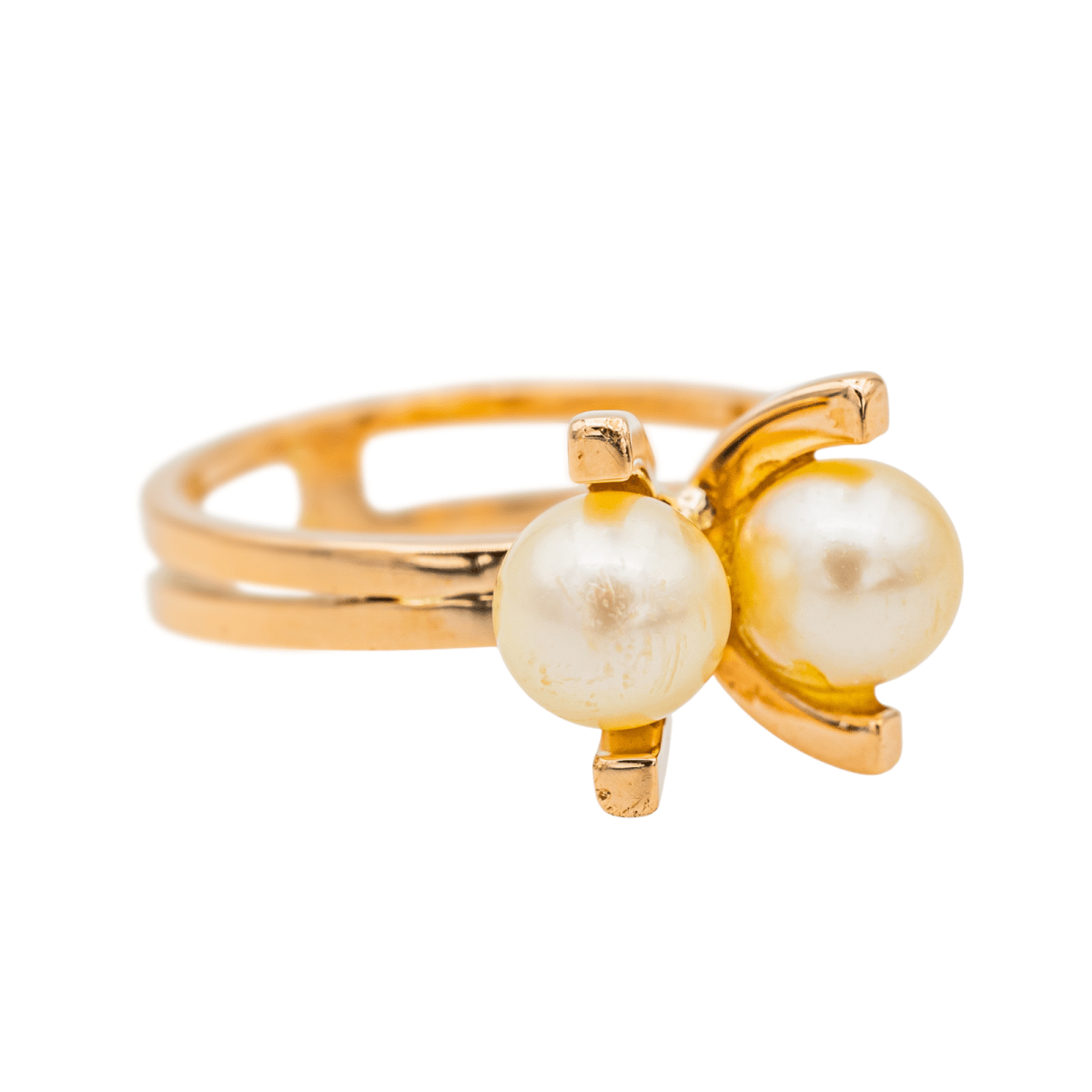 Bague en or rose et perles - Castafiore