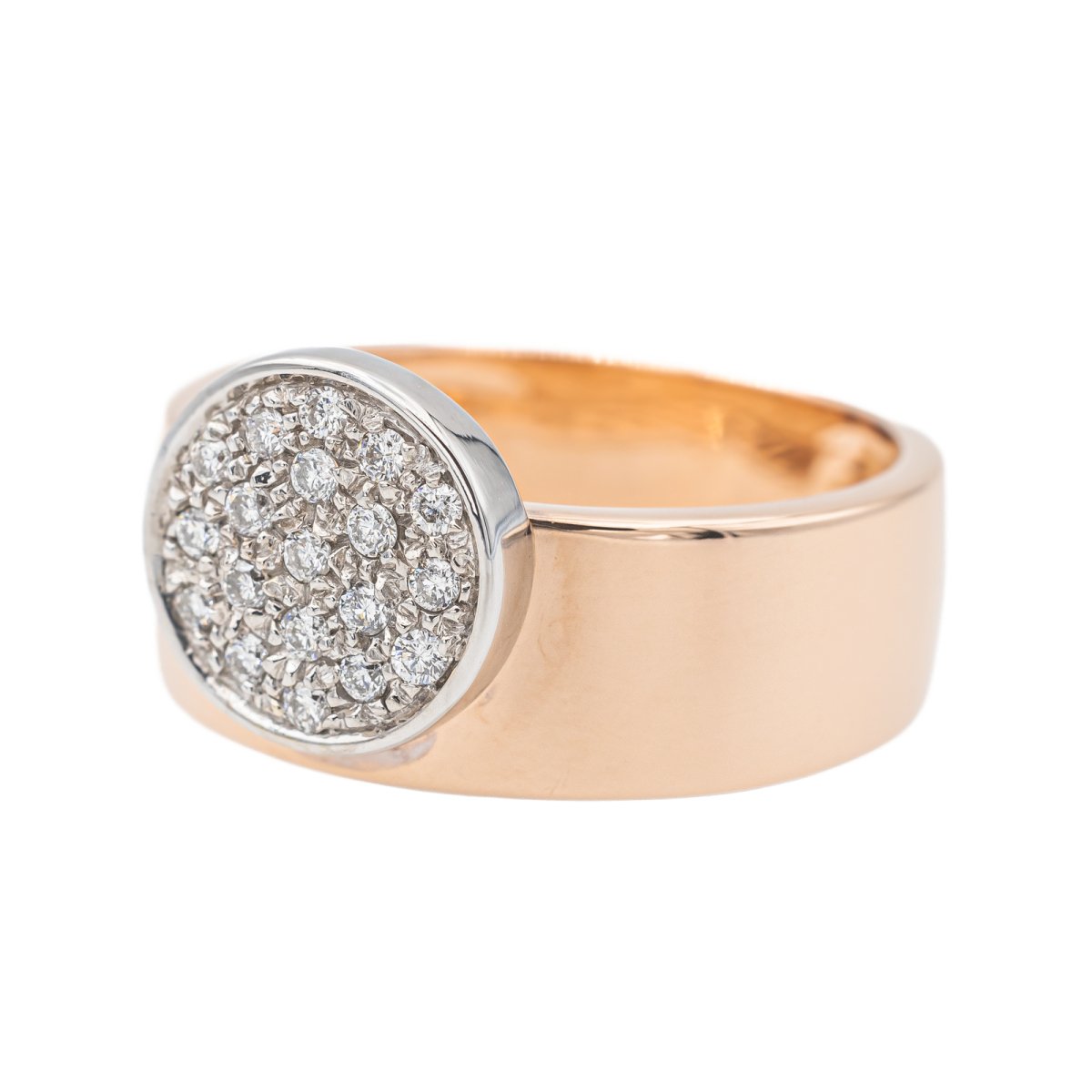 Bague en or rose, or blanc et diamants - Castafiore