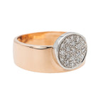 Bague en or rose, or blanc et diamants - Castafiore