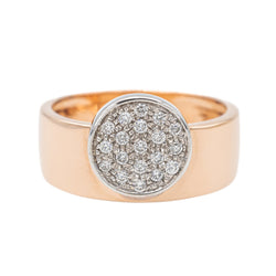 Bague en or rose, or blanc et diamants - Castafiore