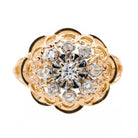 Bague en or rose, platine et diamant - Castafiore