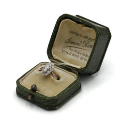 Bague en or rose, platine et diamants - Castafiore