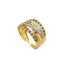 Bague en or saphirs & diamants - Castafiore