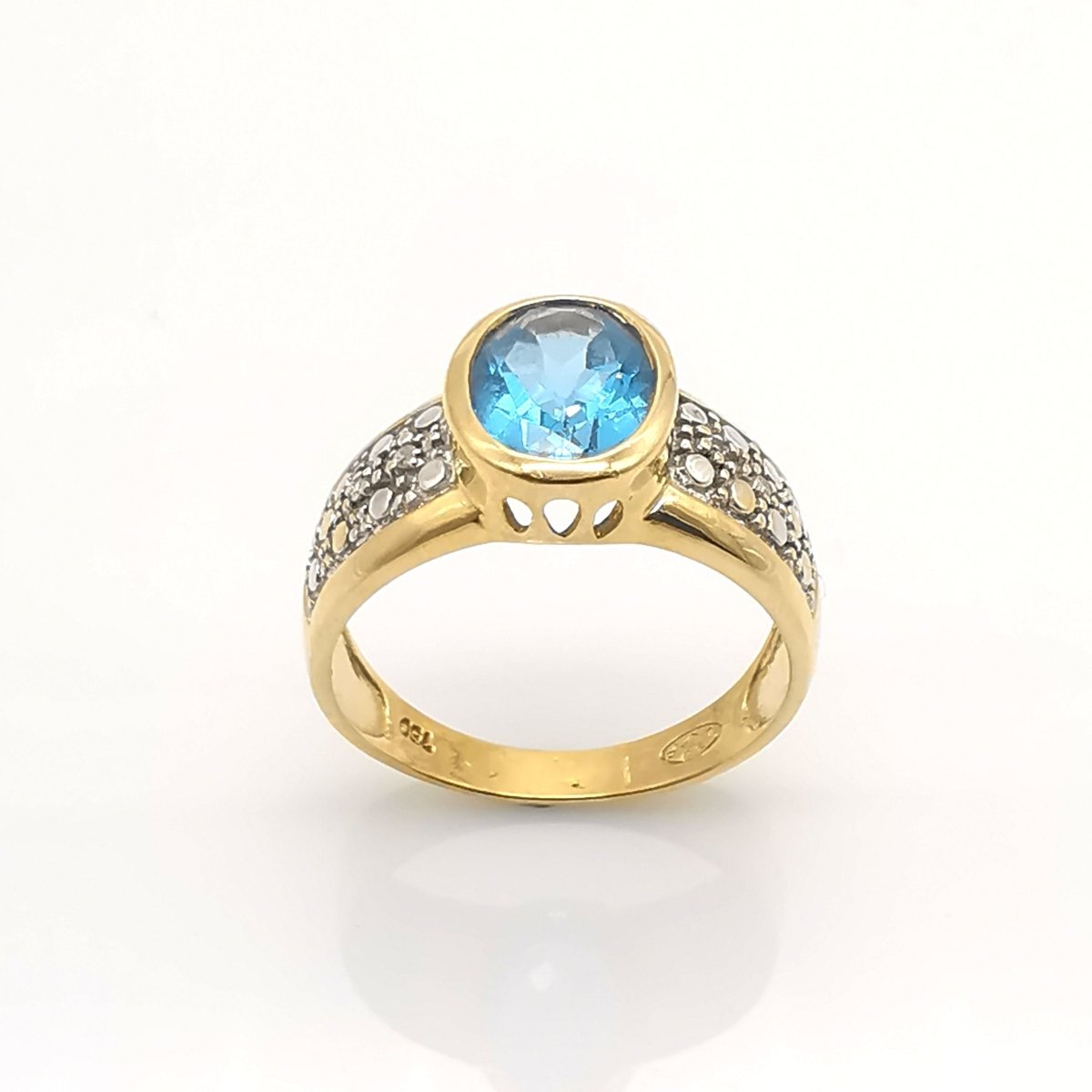 Bague en or topaze & diamants - Castafiore