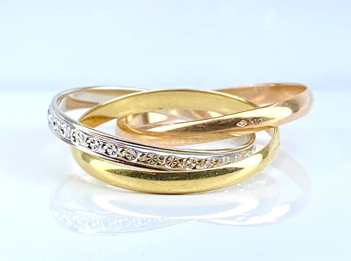 Bague en ors de couleurs - Castafiore