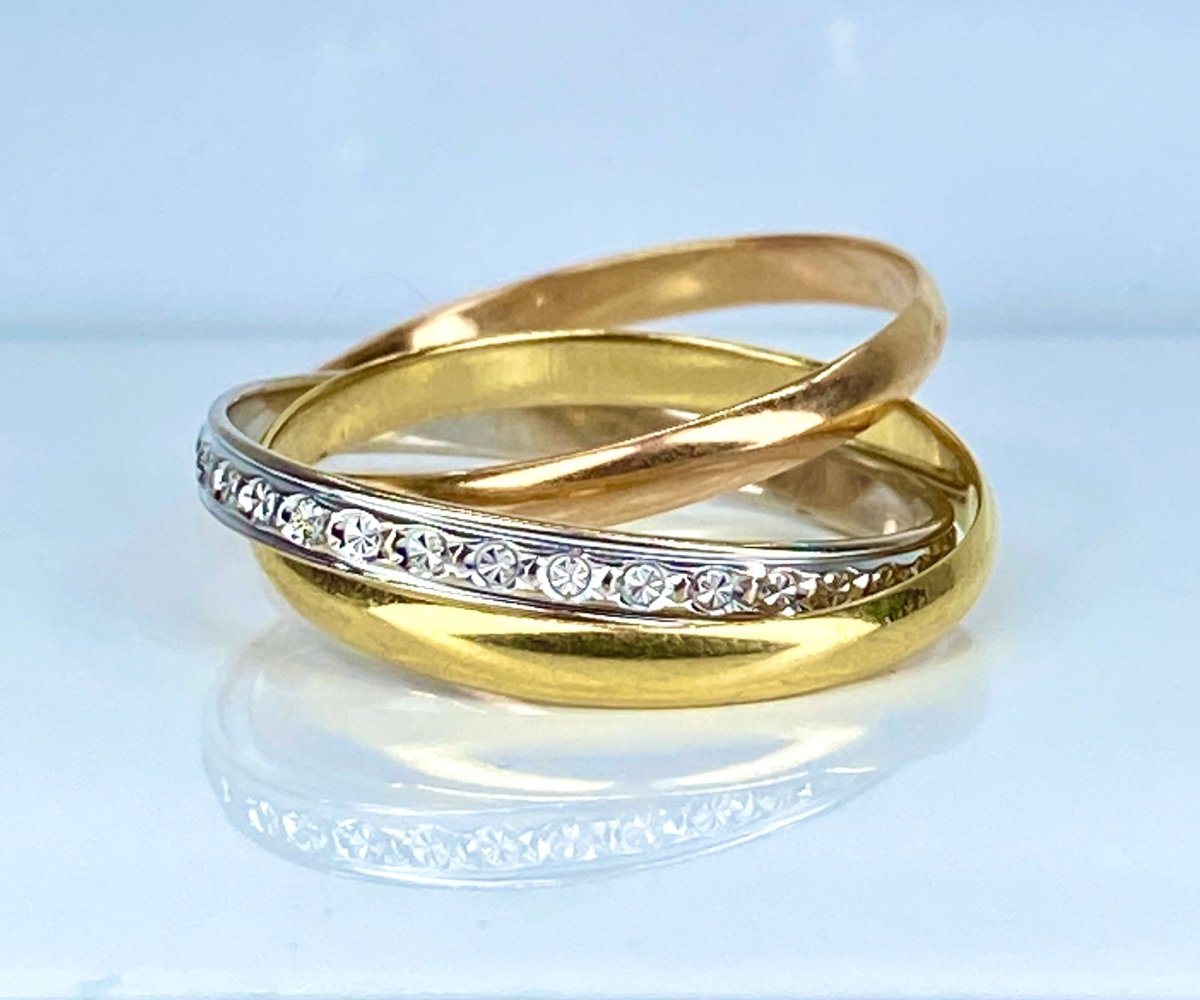 Bague en ors de couleurs - Castafiore