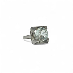 Bague en platine et aigue - marine - Castafiore