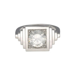 Bague en platine et diamant - Castafiore