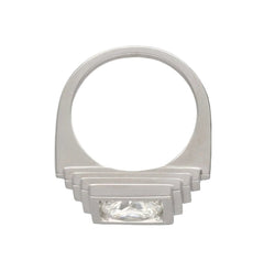 Bague en platine et diamant - Castafiore