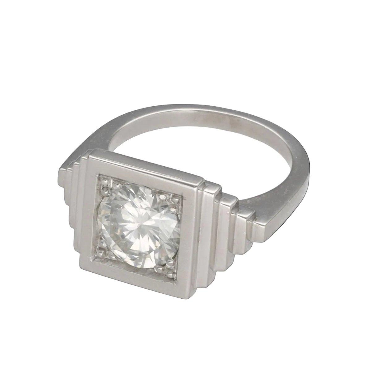Bague en platine et diamant - Castafiore