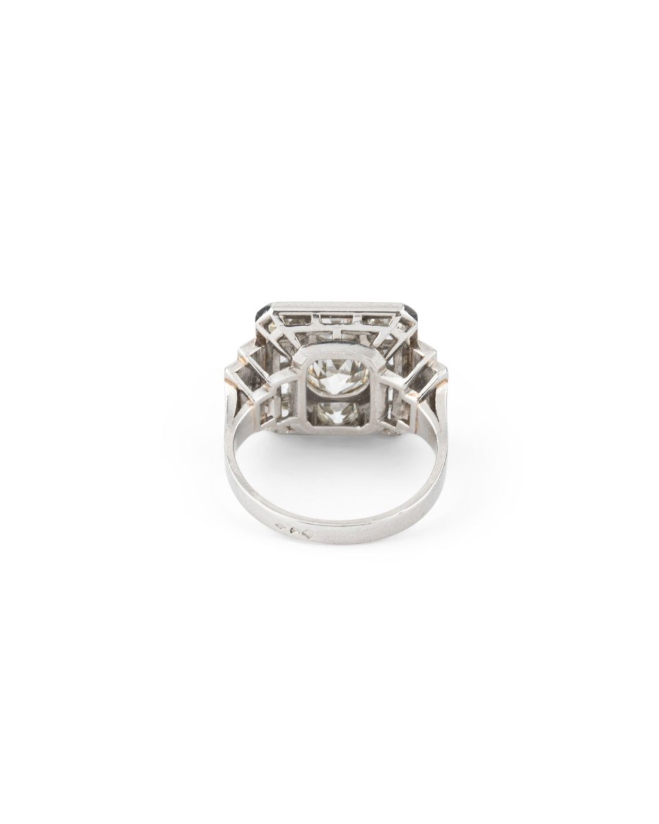 Bague en platine et diamants - Castafiore