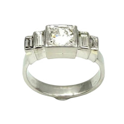 Bague en platine et diamants - Castafiore