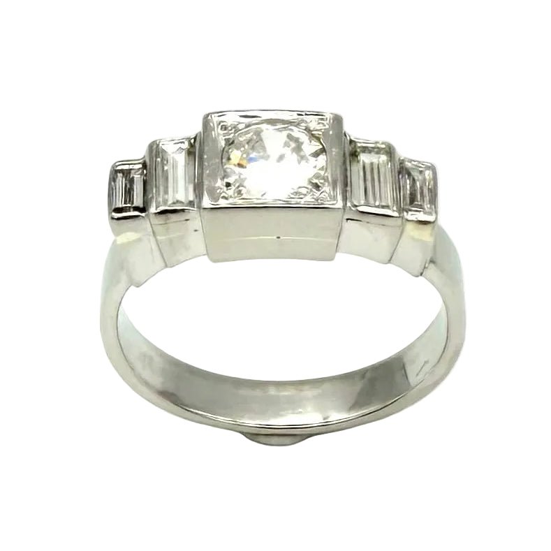 Bague en platine et diamants - Castafiore